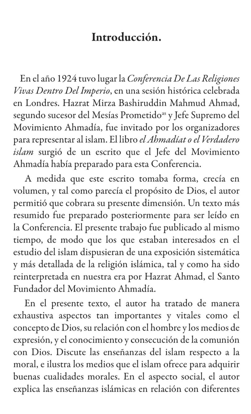 Ahmadiat: El Verdadero Islam