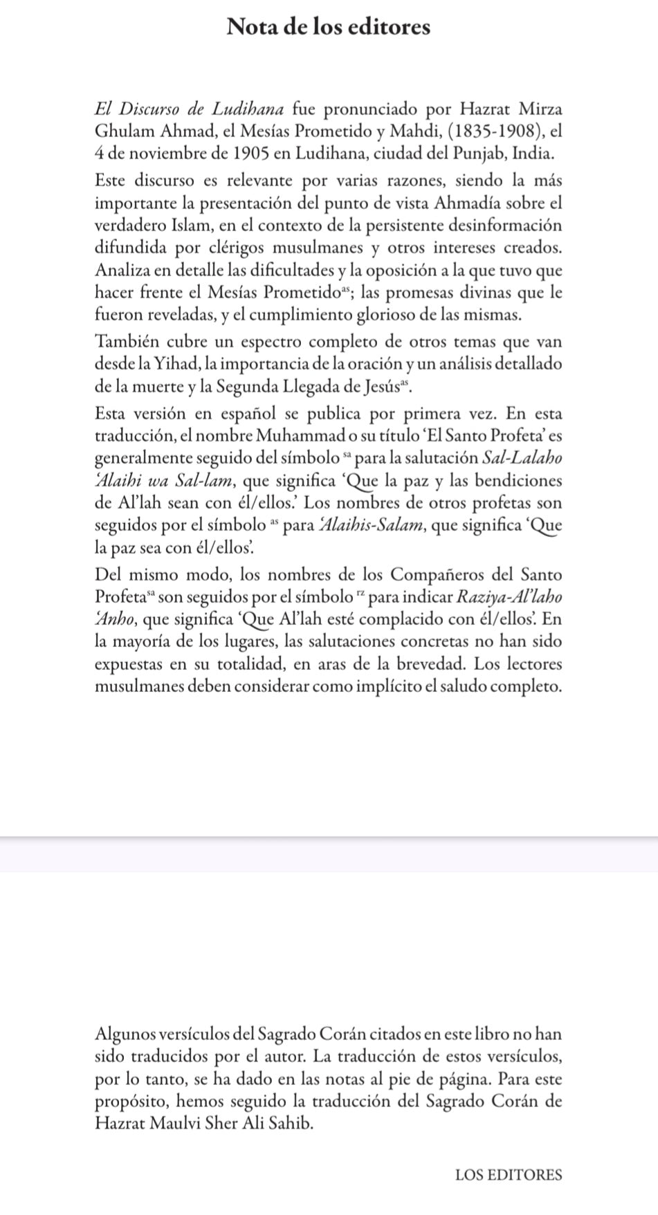 El Discurso de Ludihana