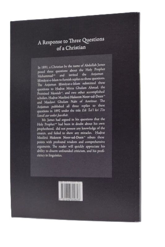 A Response To Three Questions Of A Christian