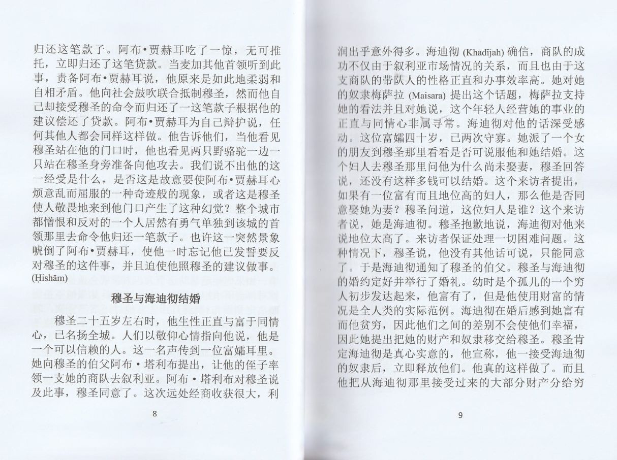 Life of Muhammad (pbuh) in Chinese