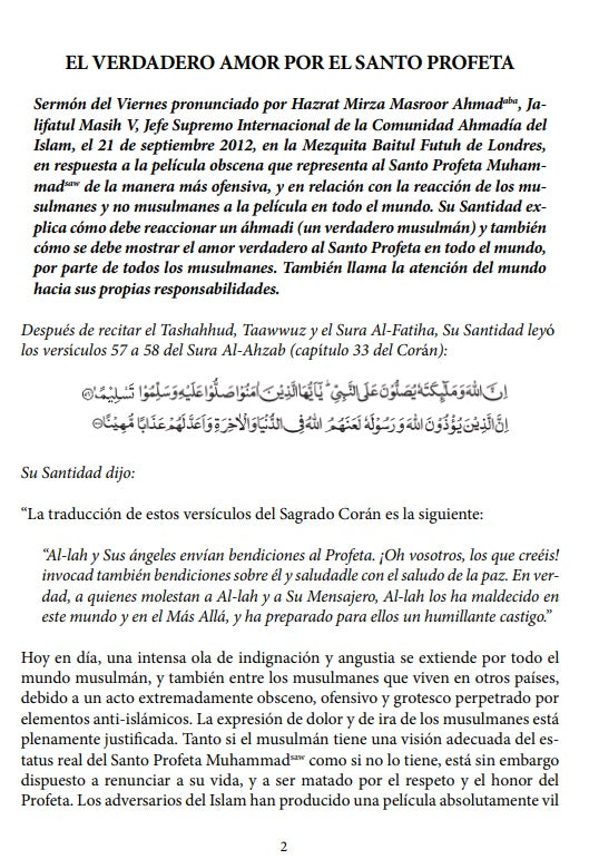 True Love of Holy Prophet