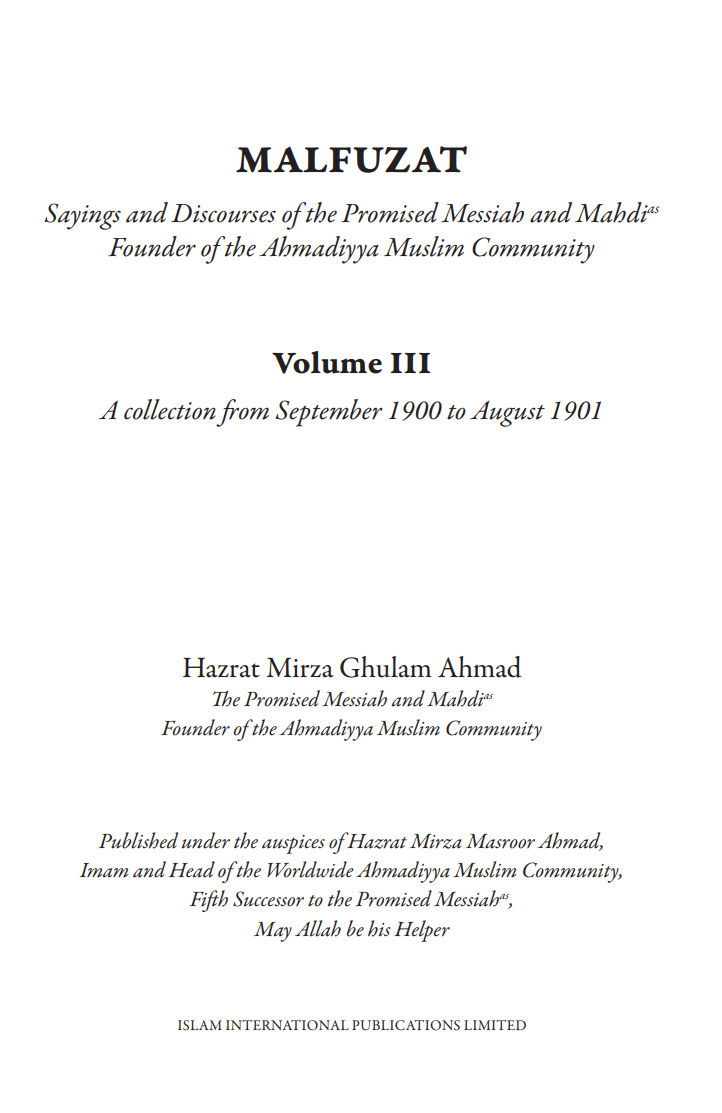 Malfuzat – Volume 3