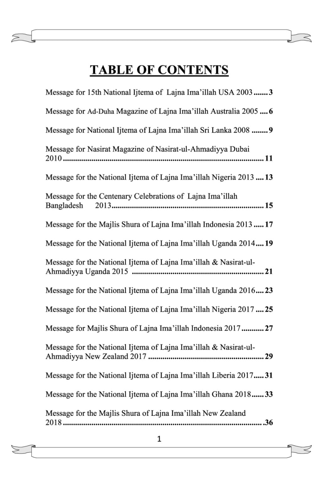 A Message Of Guidance For Lajna Ima'illah Worldwide