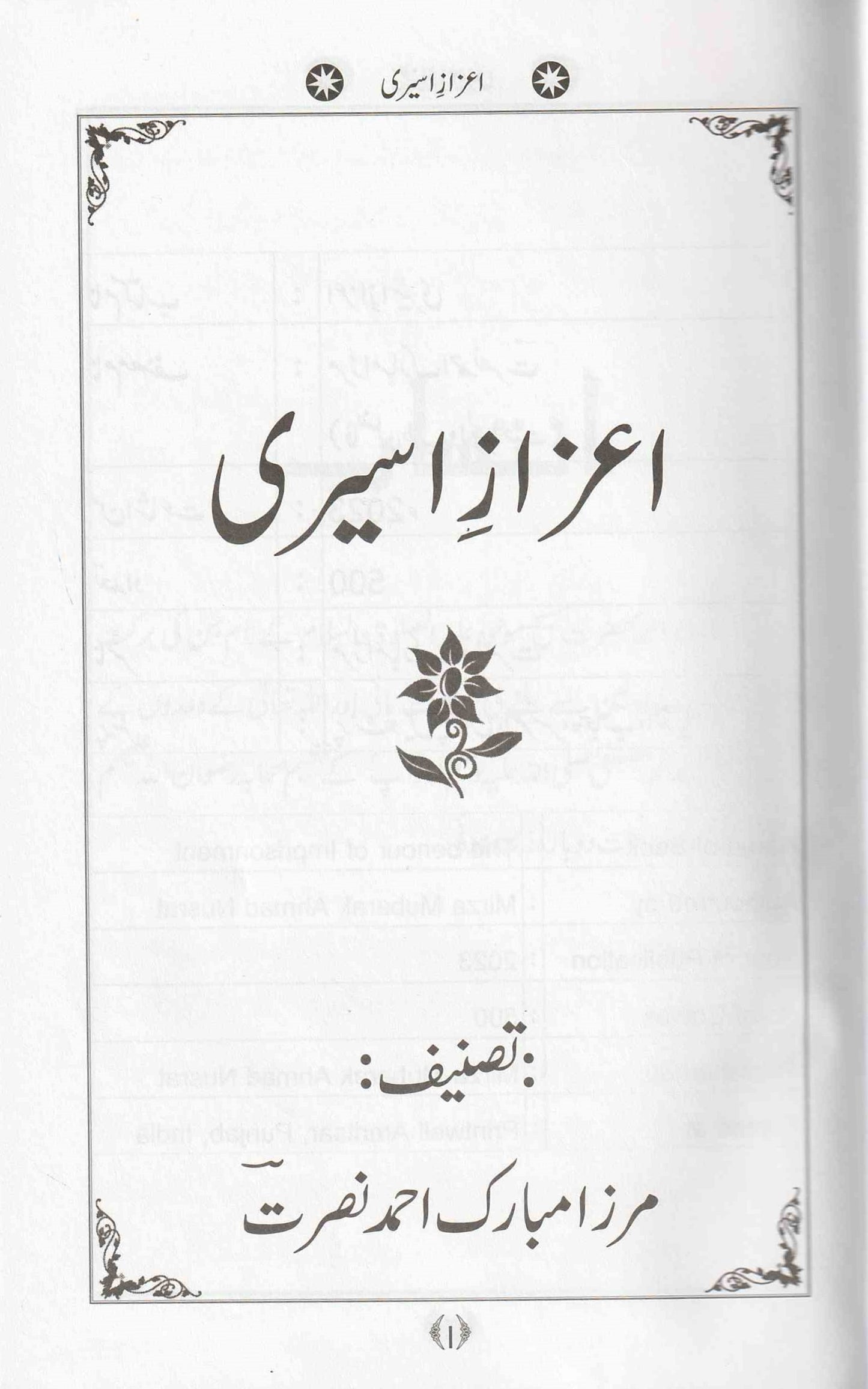 اعزاز اسیری   | Honor of Imprisonment (Urdu)