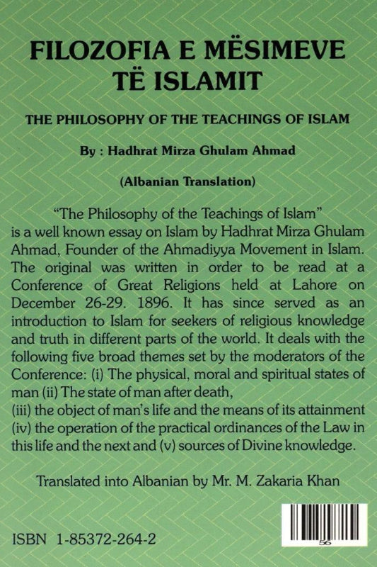 back cover of the book