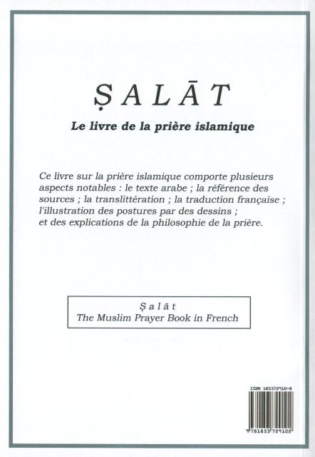 Salat-The Muslim Prayer Book (French translation)