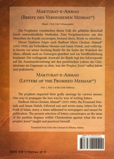 Briefe des Verheißenen Messias.