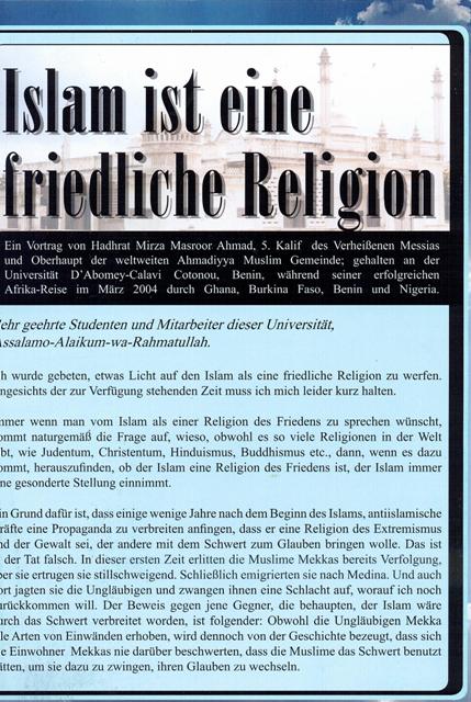 Islam ist eine Friedliche Religion (German)