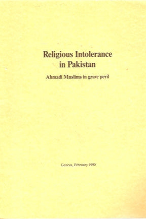 Religious intolerence in Pakistan