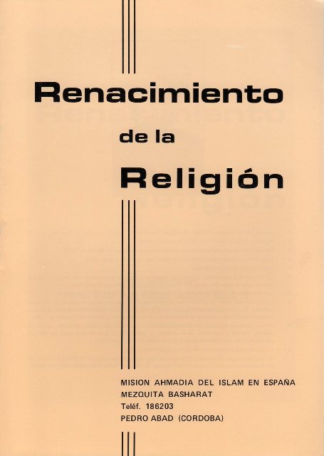 Revival of Religion