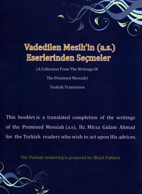 Selection from the Writings of the Promised Messiah