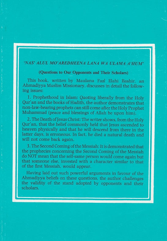 Questions to Our Opponents and their Scholars