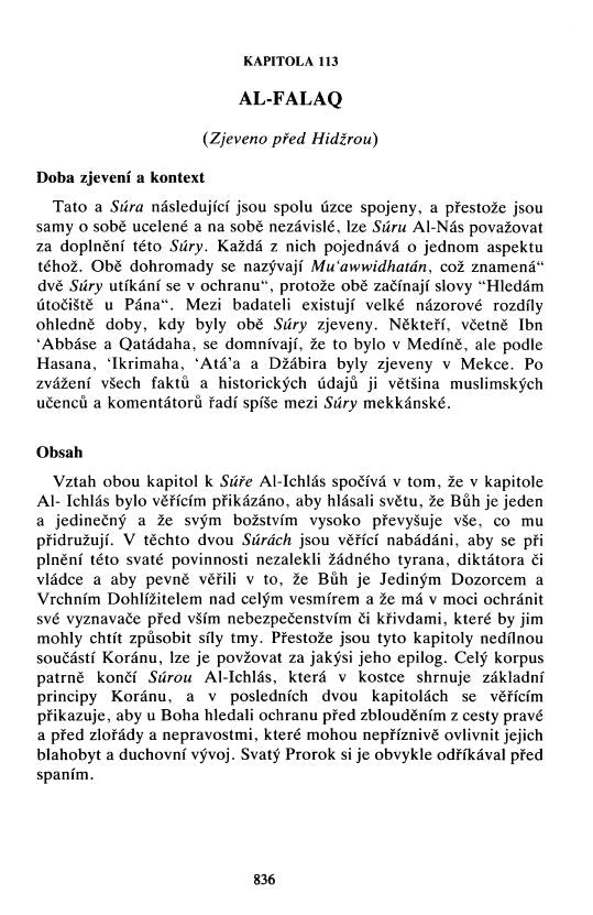 Holy Quran with Czech translation (Svatý korán se čínským překladem)