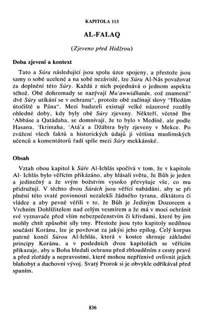 Holy Quran with Czech translation  (Svatý korán se čínským překladem)
