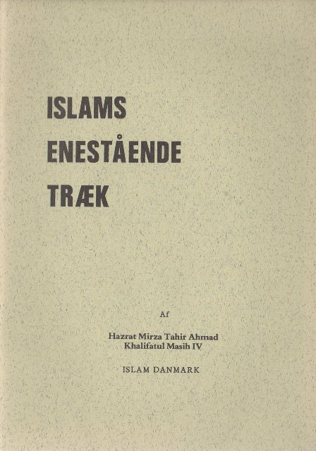 Some Distinctive features of Islam (Dutch)
