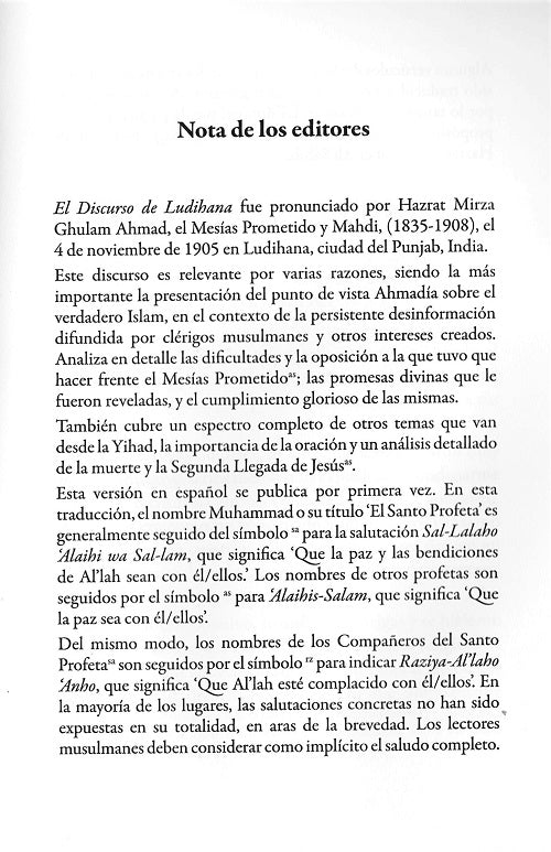 El Discurso de Ludihana