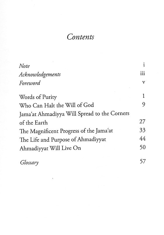 Ahmadiyyat, Destiny and Progress