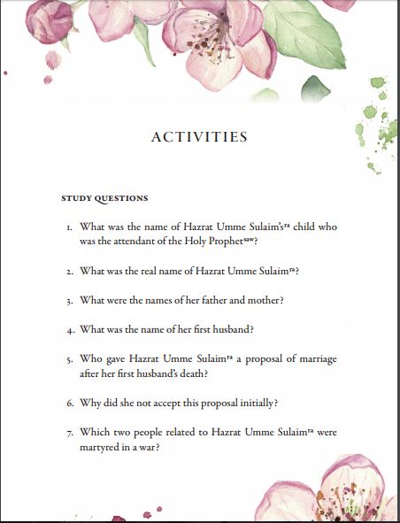 Hazrat Umme Sulaim (ra)