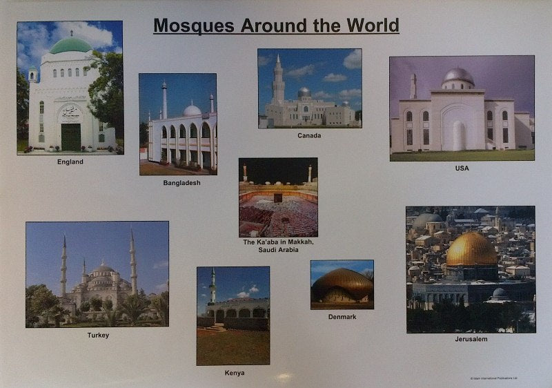 Mosques around the world (Poster)