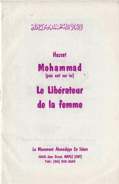 Mohammad (pbuh), liberator of women
