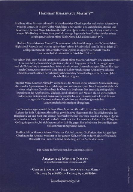 Lösungen Aus Dem Heiligen Korans Für Die Weltkrise.