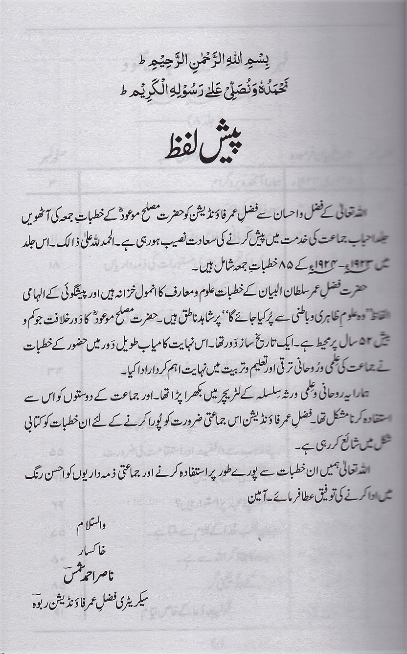 Khutbaat-e-Mahmood volume 8 خطبات محمود جلد