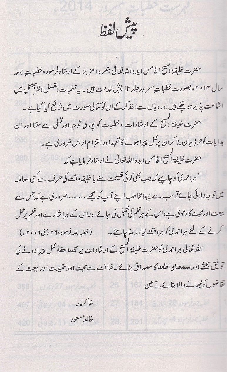 Khutbaat e Masroor Volume 12