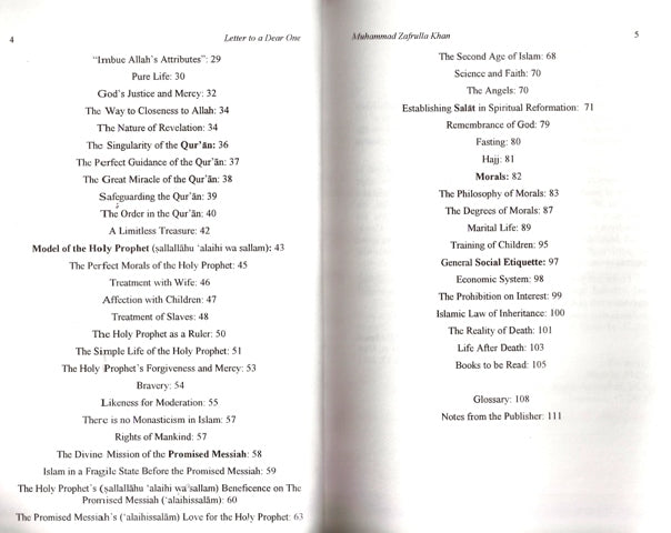 A Letter to a dear one.