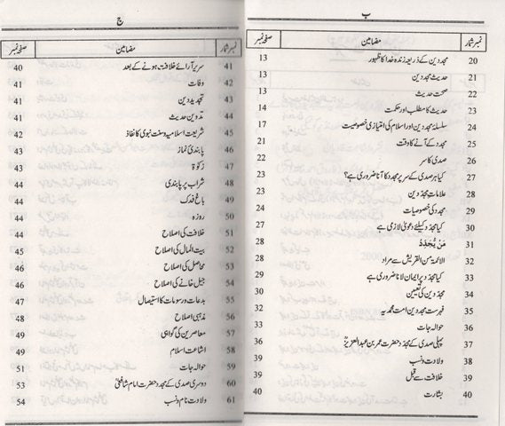 Mujjajay deen islam or unkay tajdeedi karnamay