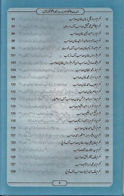 Spread of Ahmadiyyat in Khyber Pakhtunkhawa Province of Pakistan Volume 2 ( احمدیت کا نفوذ صوبہ سرحد میں, حصہ دوم )