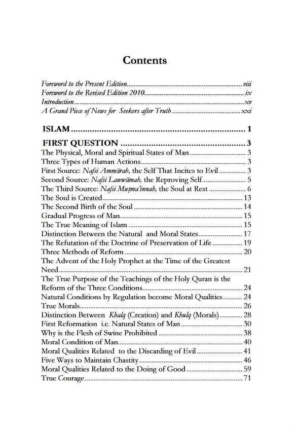 The Philosophy of The Teaching of Islam (Paper Back) in English Language