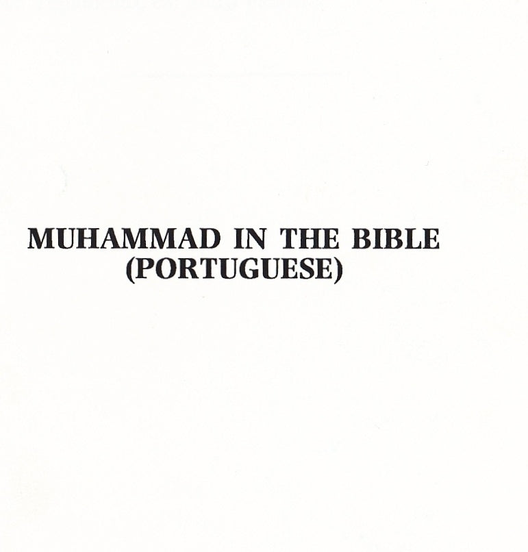 Mohammad in the Bible (Portuguese Translation)