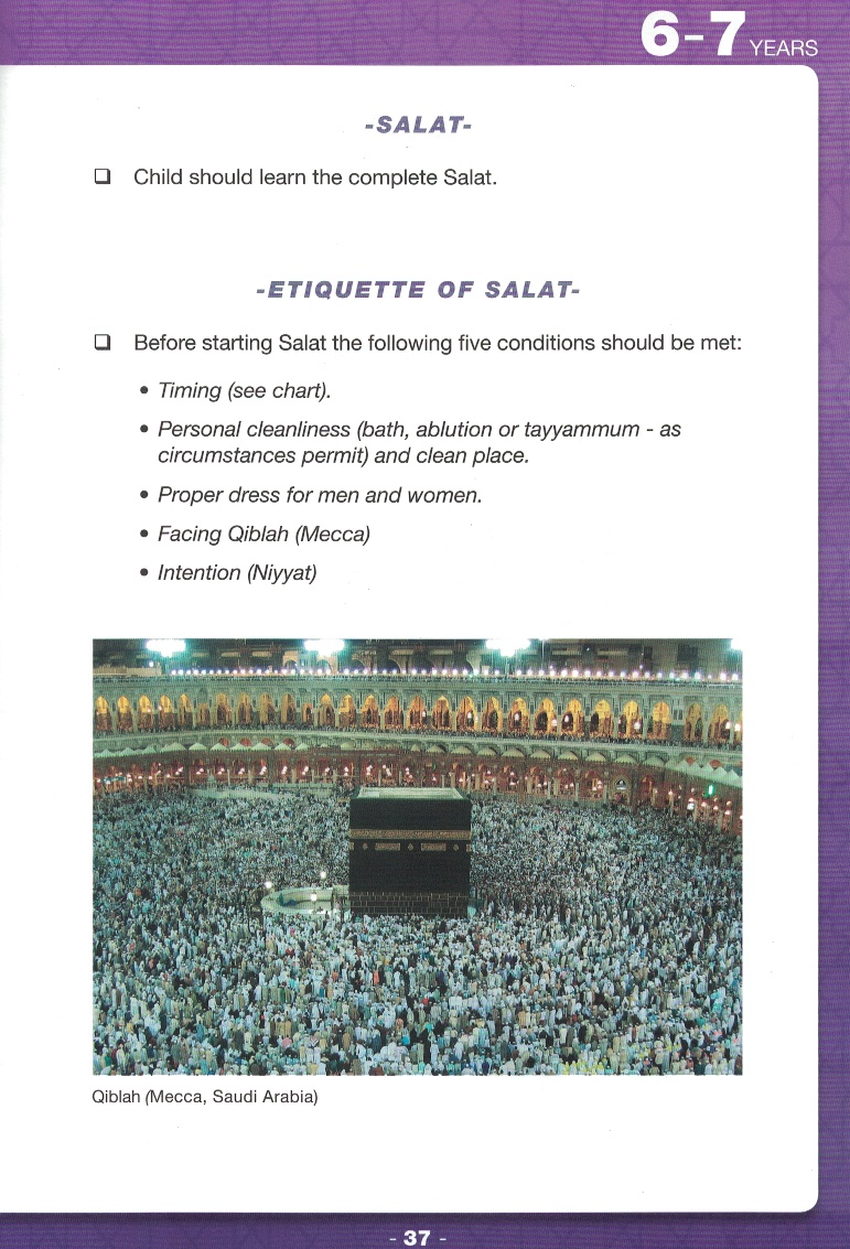 Waqf-e-Nau Syllabus (Ages 1 to 7)