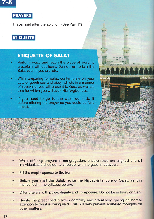 Waqf-e-Nau Syllabus (Ages 7 to 15)