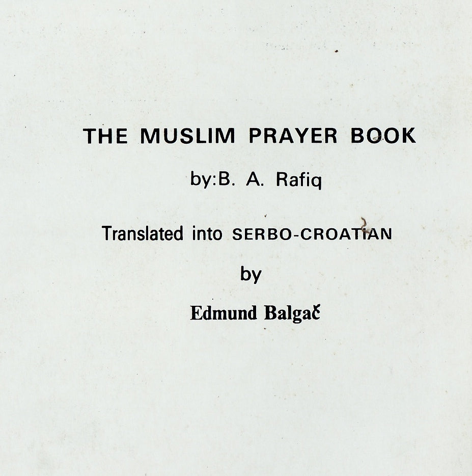 Muslim Prayer book