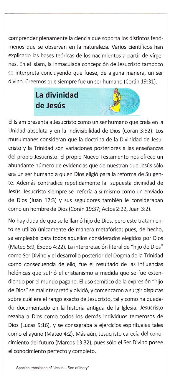 Jesus, el hijo de Maria (100 pamphlets)