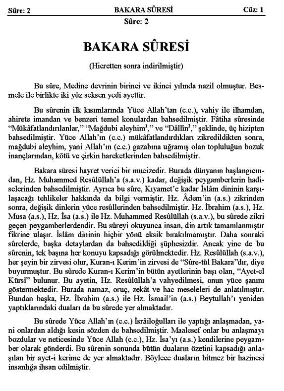 Holy Quran with Turkish translation (Türkçe çeviri ile Kur'an-ı Kerim)