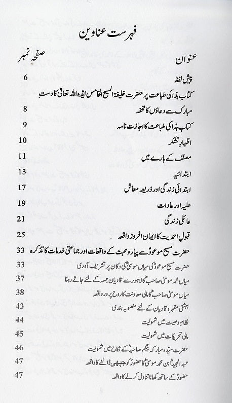 Hazrat Haji Mian Muhammad Musa Sahib (ra)