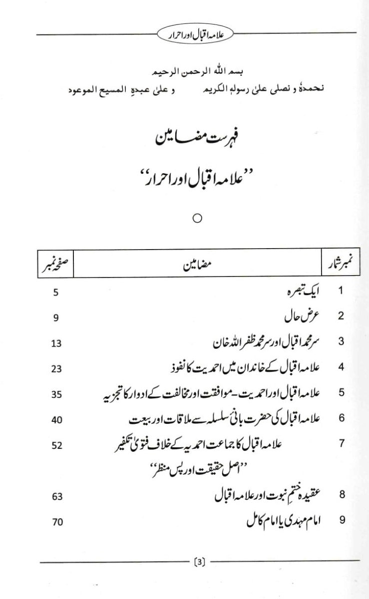 Allama Iqbal and Ahrar ( عللامہ اقبال اور احرار)