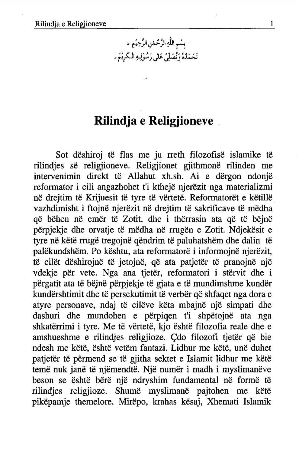 Text document in Albanian with a white background