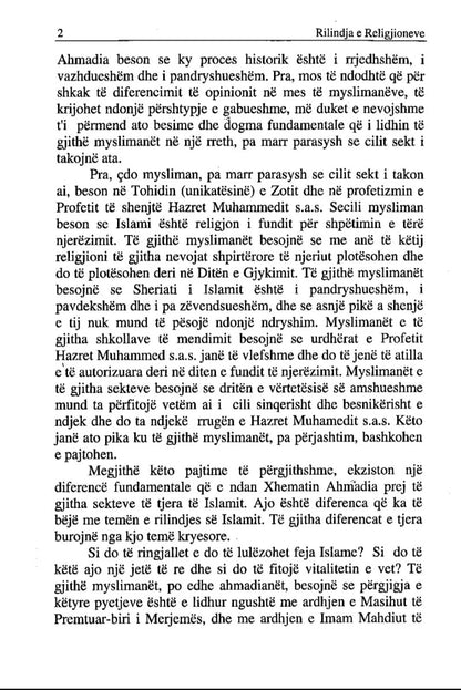 Text page from a book or document in Albanian 