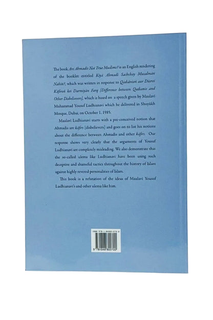 The back cover of a book with a light blue background, featuring black text and a barcode near the bottom.