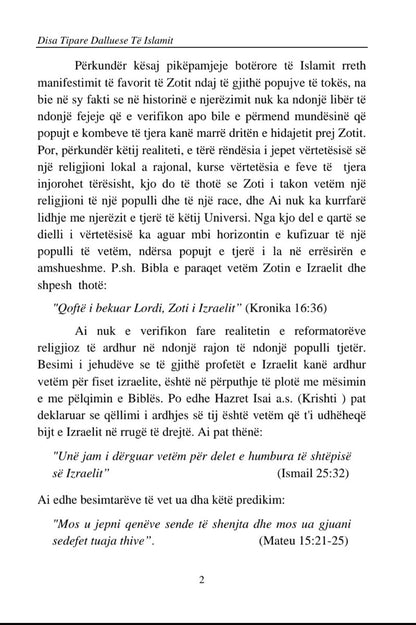 Text page from a book or document in Albanian on a black background.