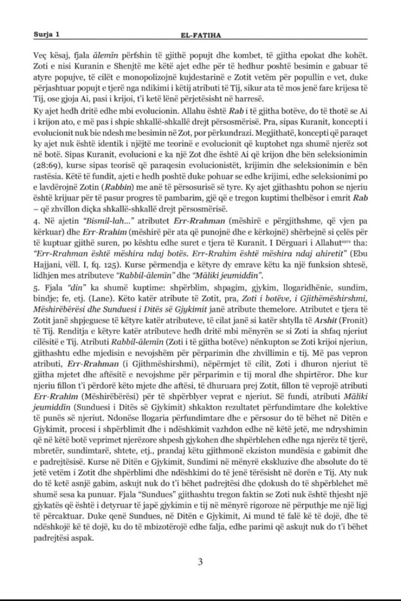 Page from a book with Albanian text