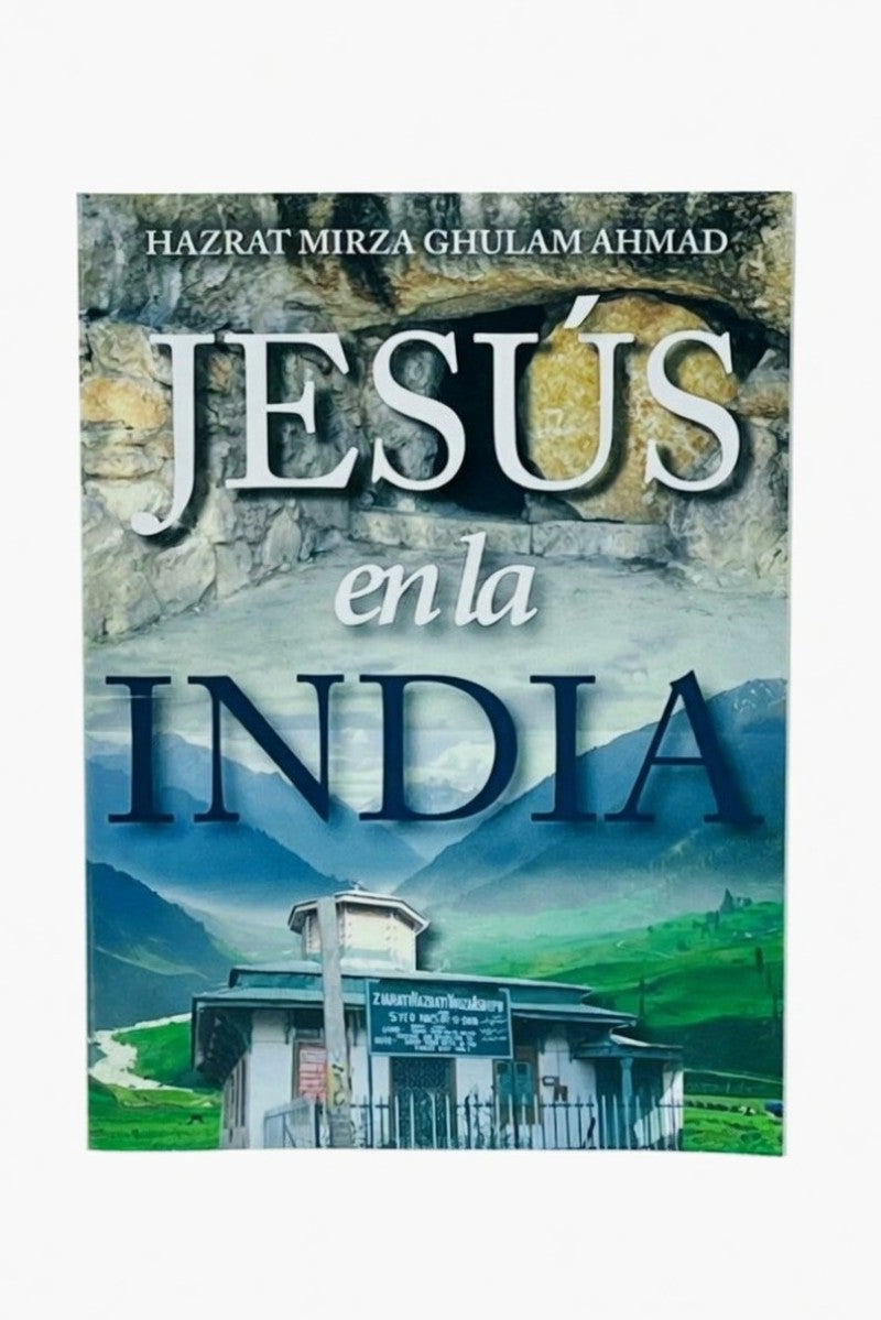 Book cover with text 'Jesós en la India' and a scenic background