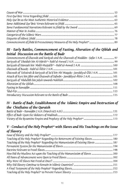 Table of contents for a book with chapter titles and page numbers.