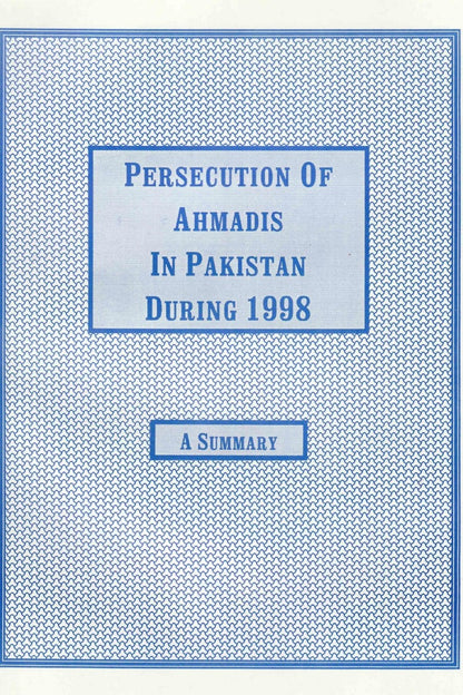 Persecution of Ahmadis in Pakistan in 1998