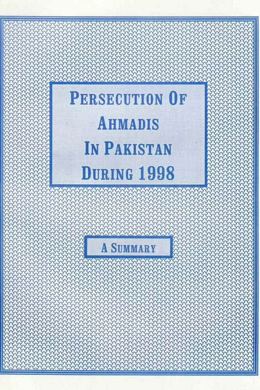 Persecution of Ahmadis in Pakistan in 1998