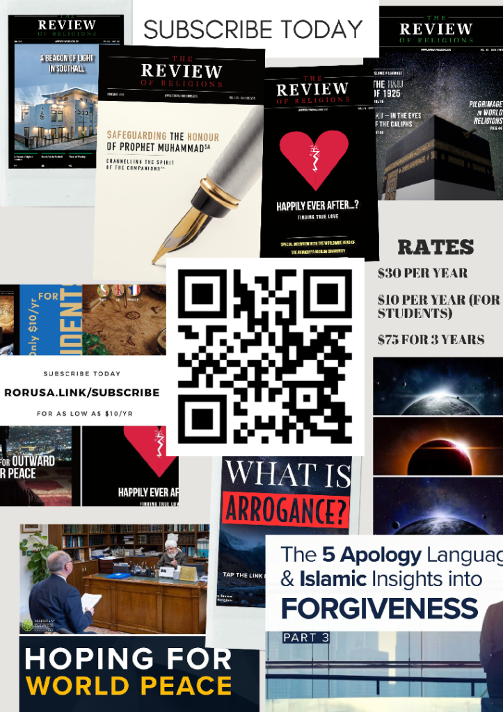 Review Of Religions - Yearly Subscription