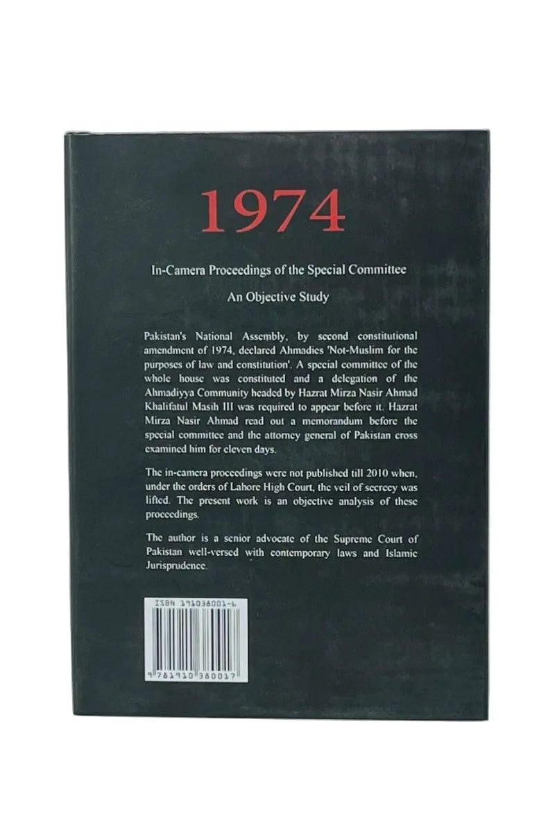 Back cover of a book with text and a barcode on a white background